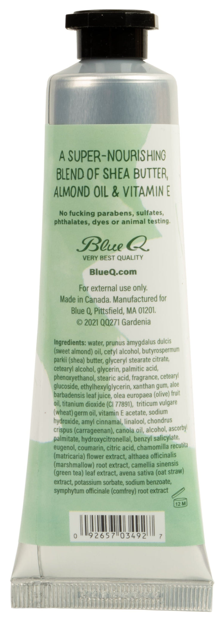 Blue Q I'm a Delicate F**king Flower - Gardenia & a bit of sandalwood hand cream Quirksy gifts australia