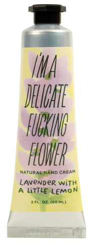 Blue Q I'm a Delicate F**king Flower - Lavender with A Little Lemon hand cream Quirksy gifts australia