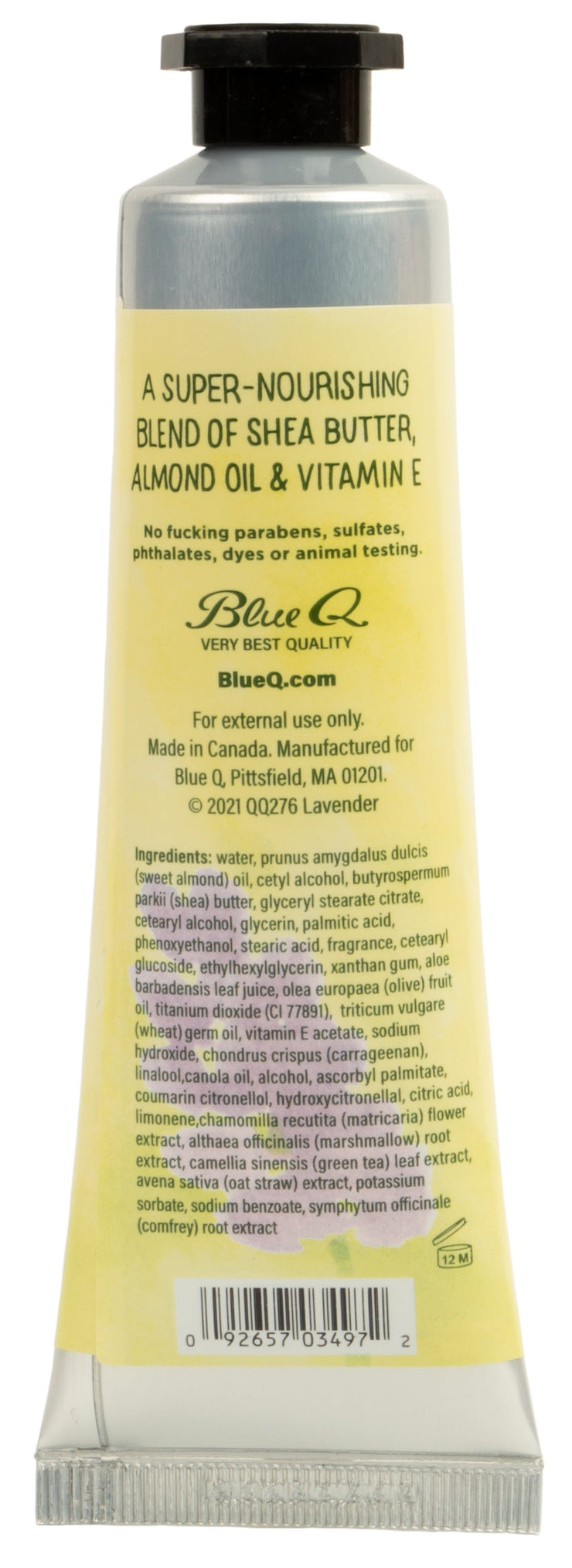 Blue Q I'm a Delicate F**king Flower - Lavender with A Little Lemon hand cream Quirksy gifts australia