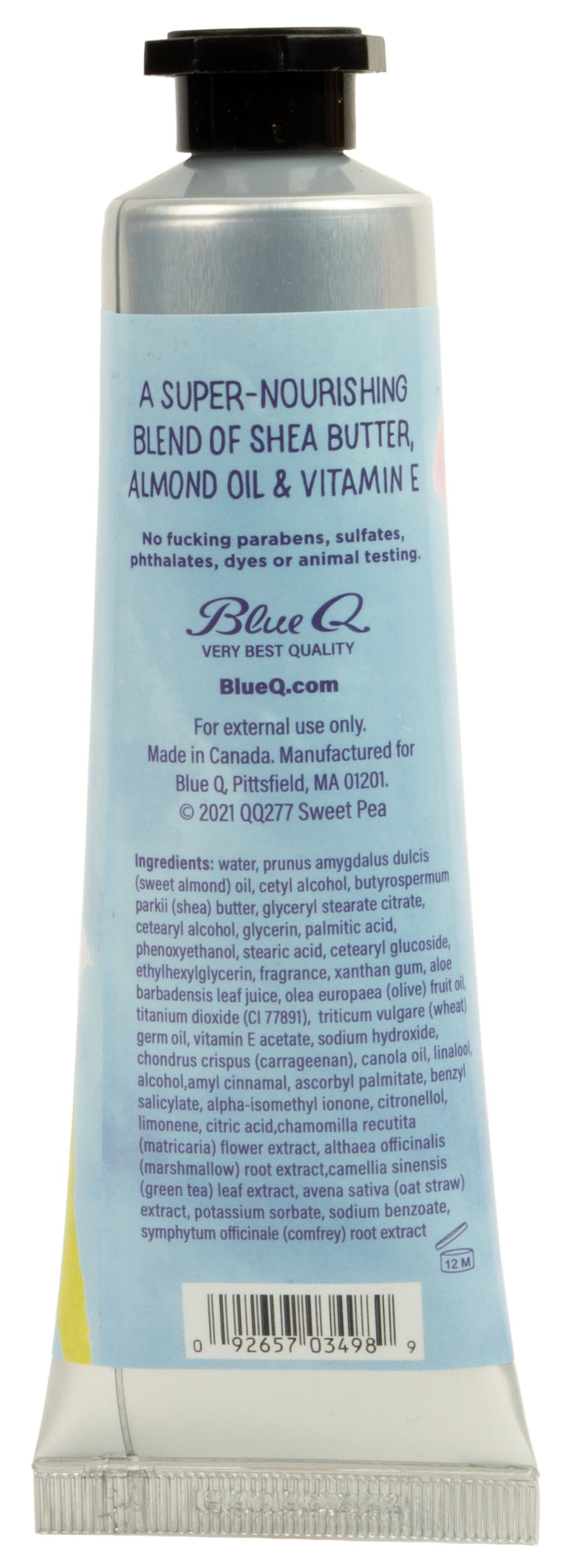 Blue Q I'm a Delicate F**king Flower - Sweet pea & Tea Leaves hand cream Quirksy gifts australia