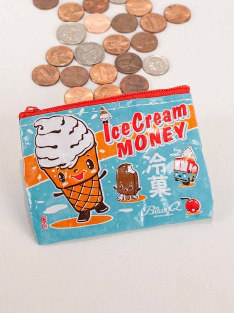 Blue Q Ice Cream Money Coin Purse Quirksy gifts australia