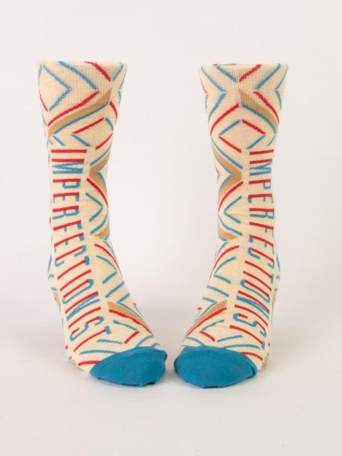 Blue Q Imperfectionist - Men's Crew Socks - BlueQ Quirksy gifts australia