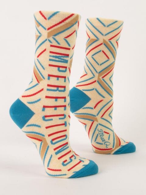 Blue Q Imperfectionist - Women's Crew Socks - Blue Q Quirksy gifts australia