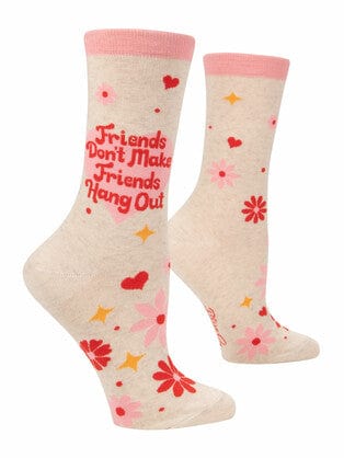 Blue Q Ladies Crew Sock - Friends Hang Out Quirksy gifts australia