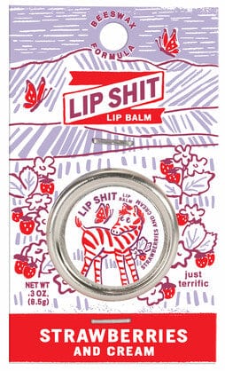 Blue Q Lip Balm - Strawberry Cream Quirksy gifts australia