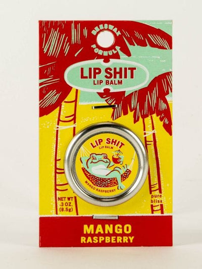 Blue Q Lip Shit Lip Balm-Mango Raspberry Quirksy gifts australia