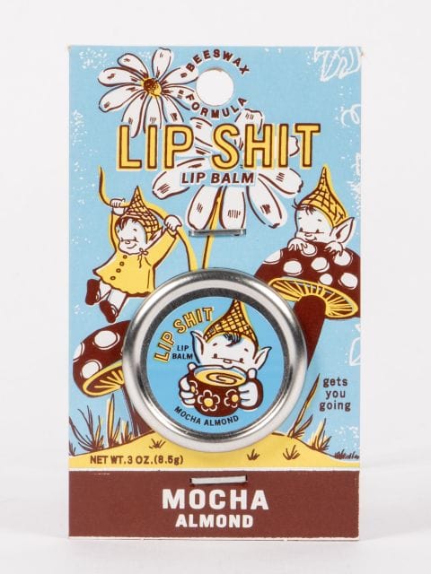 Blue Q Lip Shit Lip Balm-Mocha Almond Quirksy gifts australia