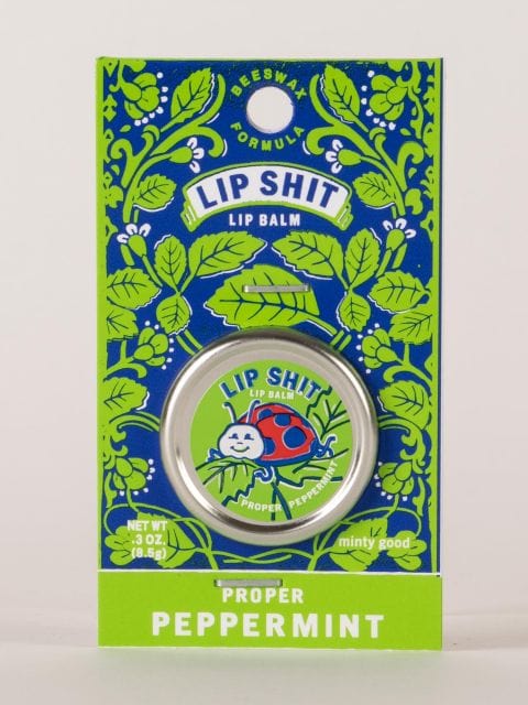 Blue Q Lip Shit Lip Balm - Proper Peppermint - BlueQ Quirksy gifts australia