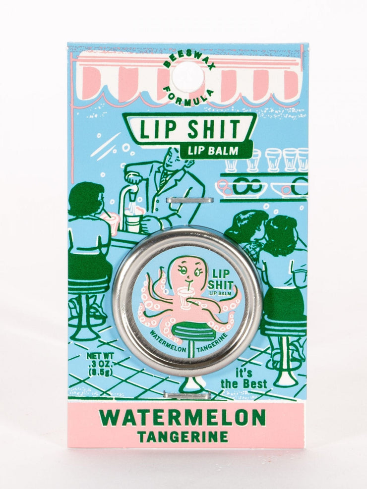 Blue Q Lip Shit Lip Balm-Watermelon Tangerine Quirksy gifts australia