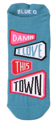 Blue Q Love This Town - Sneaker Socks - BlueQ Quirksy gifts australia