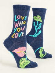 Blue Q Love Who You Love Women-Crew Socks Quirksy gifts australia