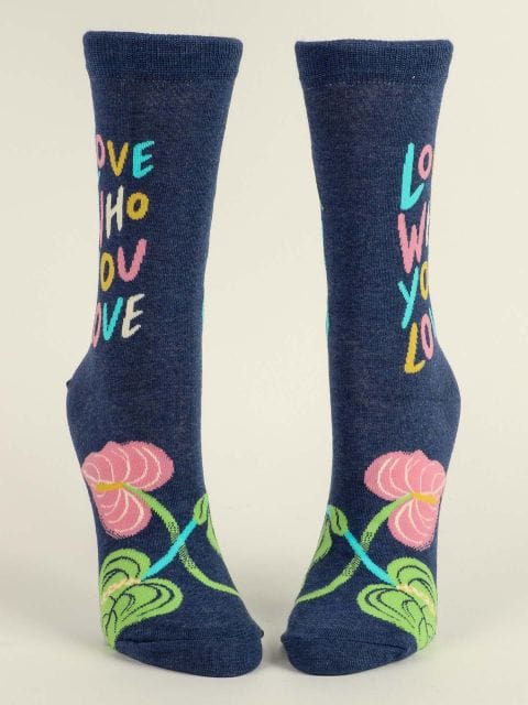 Blue Q Love Who You Love Women-Crew Socks Quirksy gifts australia