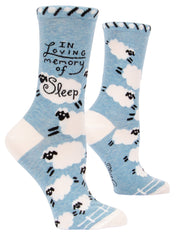 Blue Q Loving Memory of Sleep Crew Socks - Women's Socks Quirksy gifts australia