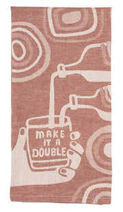 Blue Q Make It A Double Tea Towel Quirksy gifts australia