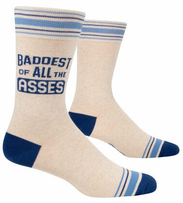 Blue Q Men's Socks - Baddest of Asses Quirksy gifts australia