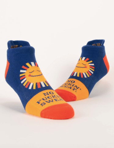 Blue Q No Fuckin' Sweat  - Sneaker Socks - BlueQ Quirksy gifts australia