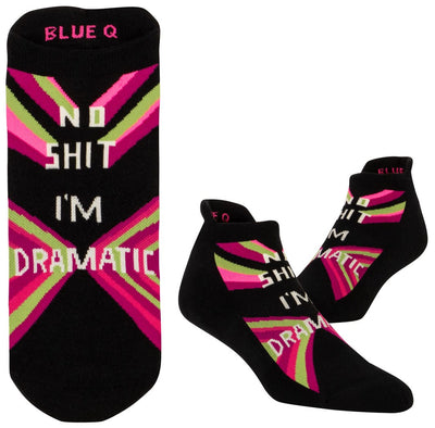 Blue Q No S*it I'm Dramatic - Sneaker Socks - BlueQ Quirksy gifts australia