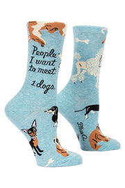 Blue Q People To Meet; Dogs Crew Socks Quirksy gifts australia
