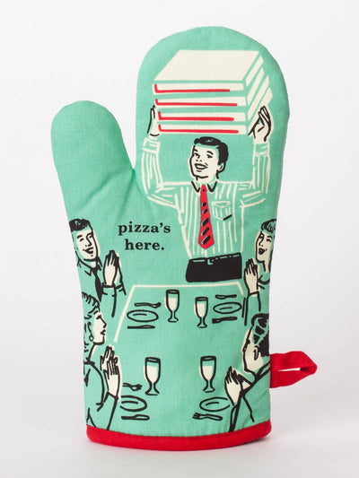 Blue Q Pizza's Here Oven Mitt Quirksy gifts australia