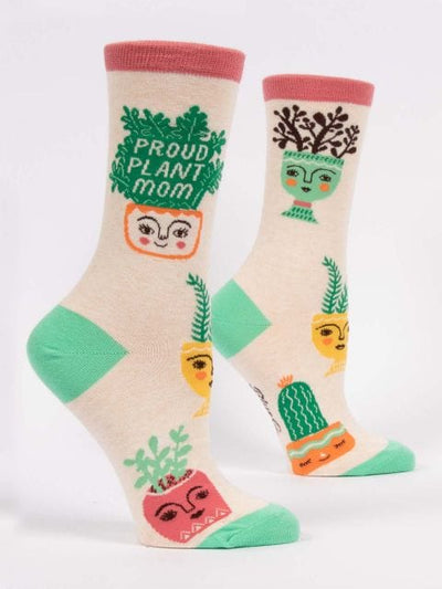 Blue Q Proud Plant Mom Crew Socks - Women's socks Quirksy gifts australia