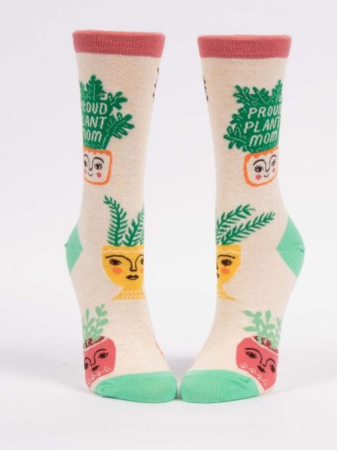 Blue Q Proud Plant Mom Crew Socks - Women's socks Quirksy gifts australia