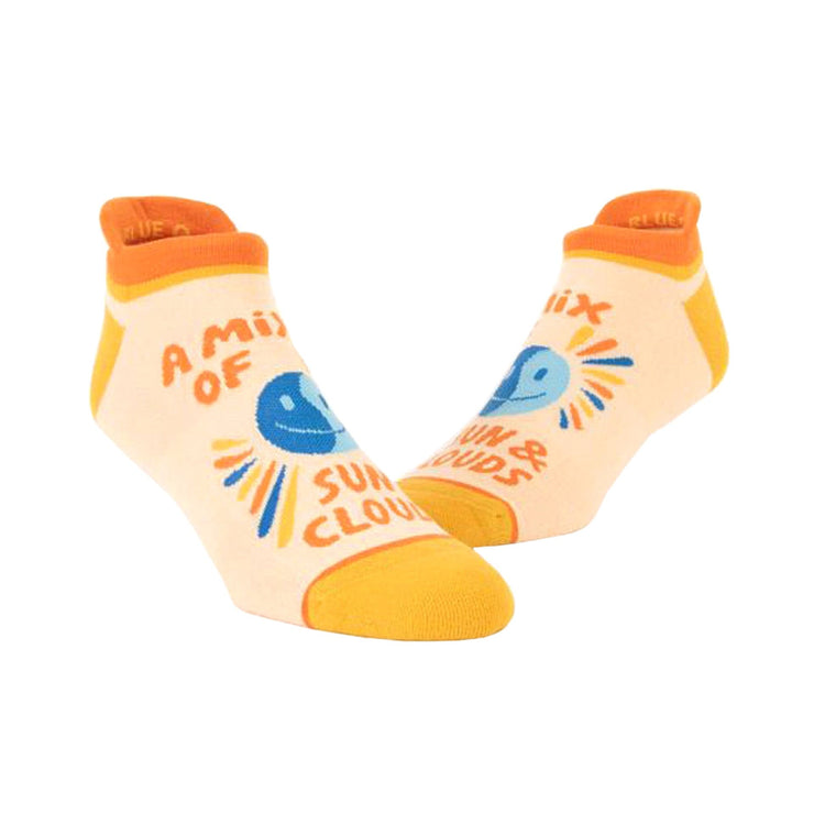 Blue Q Sun & Clouds Sneaker - Sneaker Socks - BlueQ Quirksy gifts australia