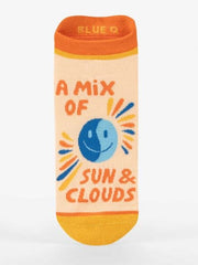 Blue Q Sun & Clouds Sneaker - Sneaker Socks - BlueQ Quirksy gifts australia