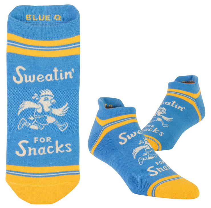 Blue Q Sweatin For Snacks - Sneaker Socks - BlueQ Quirksy gifts australia