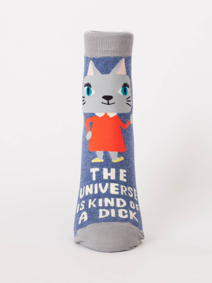 Blue Q The Universe Is A D**k Ankle Socks Quirksy gifts australia