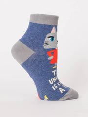 Blue Q The Universe Is A D**k Ankle Socks Quirksy gifts australia