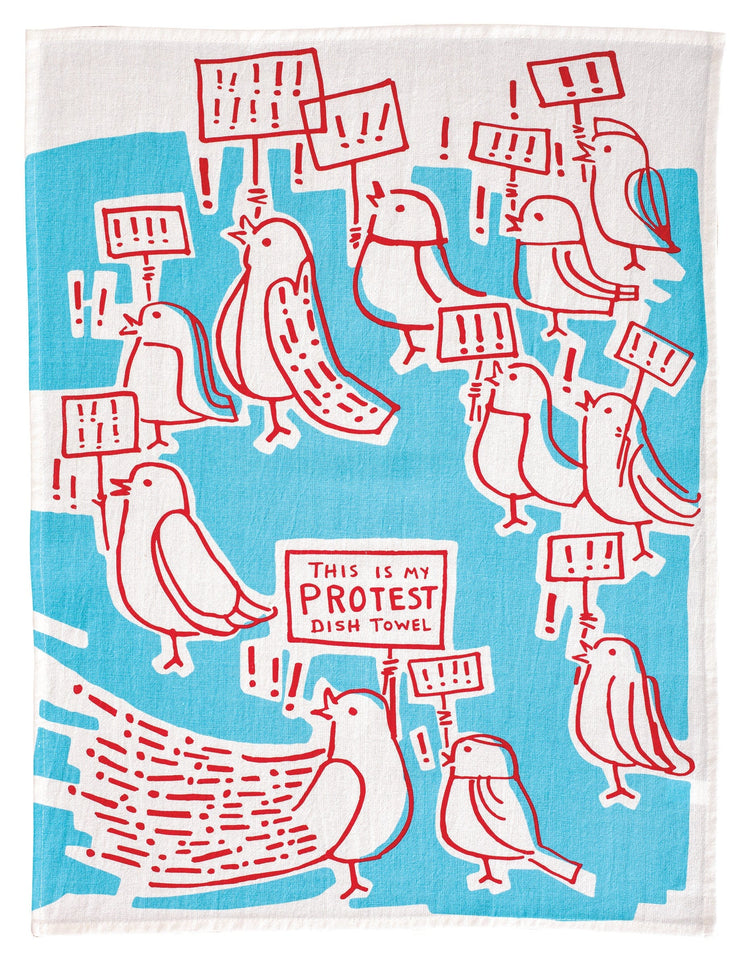 Blue Q This Is My Protest Tea Towel Quirksy gifts australia