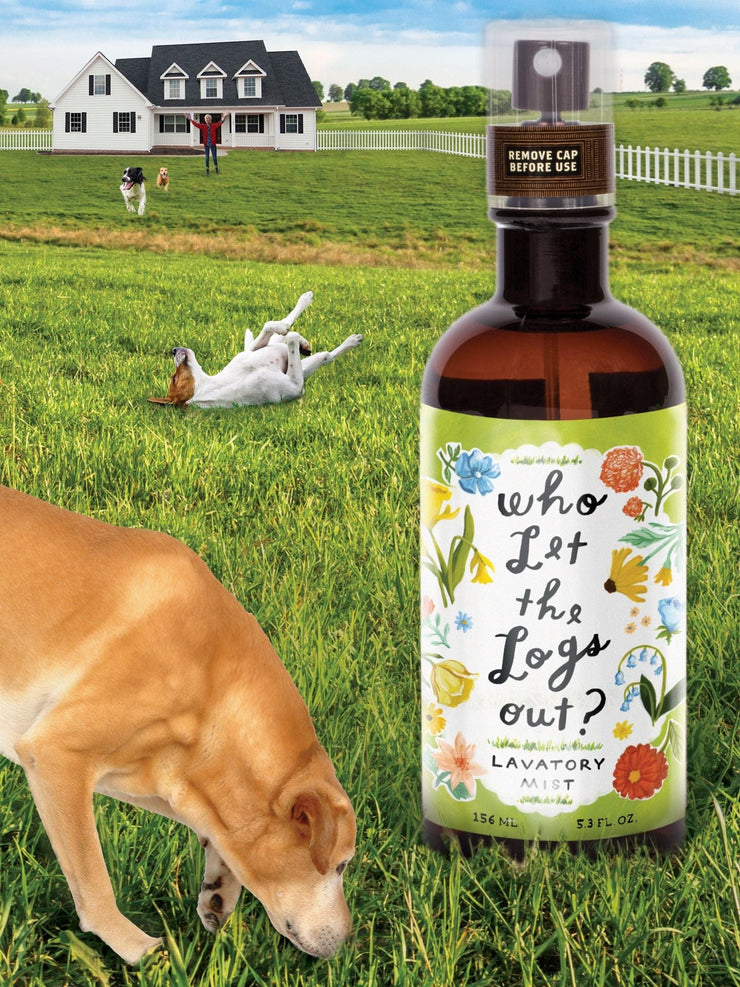 Blue Q Who Let The Logs Out Lavatory Mist Quirksy gifts australia