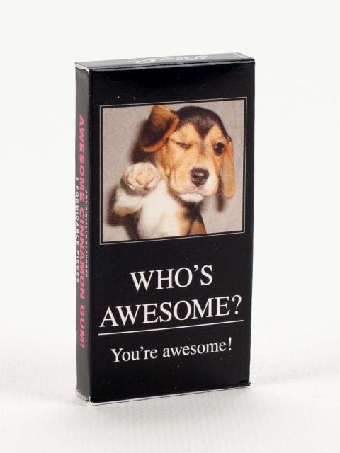 Blue Q Who's Awesome? You're Awesome! Gum Quirksy gifts australia