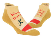 Blue Q Work S*it Out - Sneaker Socks - BlueQ Quirksy gifts australia