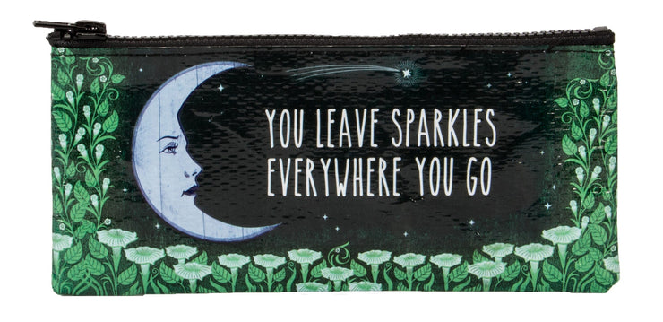 Blue Q You Leave Sparkles Pencil Case Quirksy gifts australia