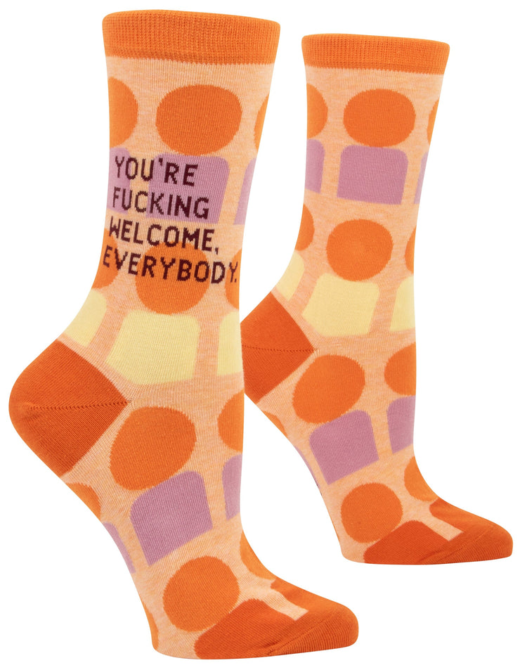 Blue Q You're F*cking Welcome Women's Socks Quirksy gifts australia