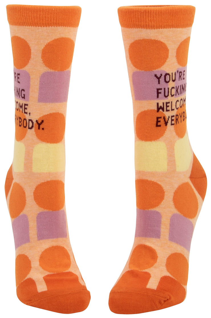 Blue Q You're F*cking Welcome Women's Socks Quirksy gifts australia