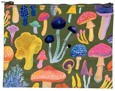 Blue Q Zipper Pouch - Mushrooms Quirksy gifts australia