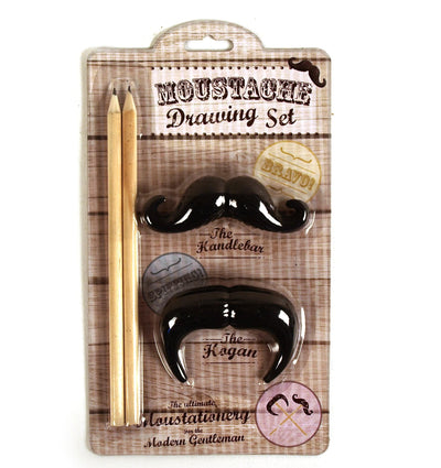 Bluesky Designs Moustache Drawing Set Quirksy gifts australia
