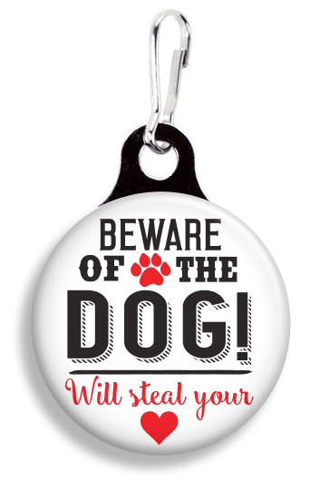 FrannyBGood ‘Beware Of The Dog’ Collar Charm Quirksy gifts australia