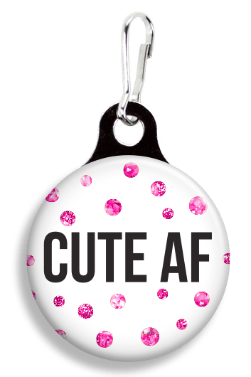 FrannyBGood ‘Cute AF’ Collar Charm Quirksy gifts australia