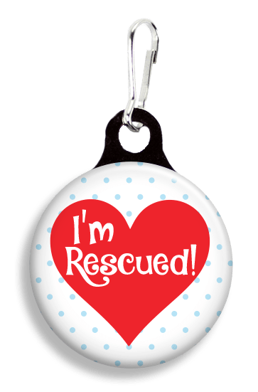 FrannyBGood ‘I'm Rescued’ Collar Charm Quirksy gifts australia