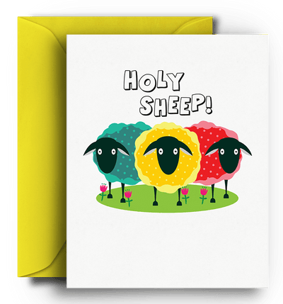 Fresh Frances ‘Holy Sheep’ - Greeting Card Quirksy gifts australia
