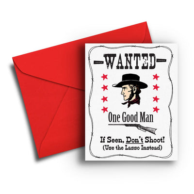 Fresh Frances ‘Wanted (One Good Man)’ - Greeting Card Quirksy gifts australia