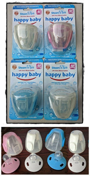 Happy Baby Happy Baby Steam 'n' Go Silicone Soothers -4 Pcs Quirksy gifts australia