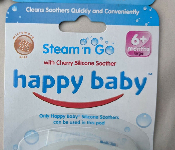 Happy Baby Happy Baby Steam 'n' Go Silicone Soothers -4 Pcs Quirksy gifts australia