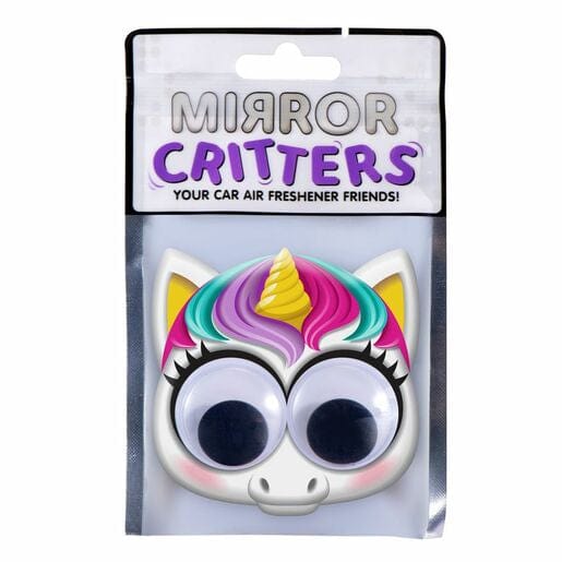 Mirror Critters Unicorn - Car Air Freshener - Vanilla Fragrance Quirksy gifts australia