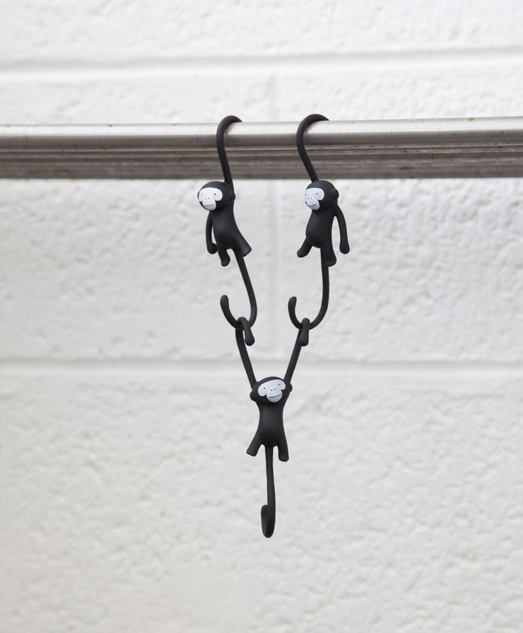 Monkey business Just Hanging - Quirky Black Monkey Hook Quirksy gifts australia