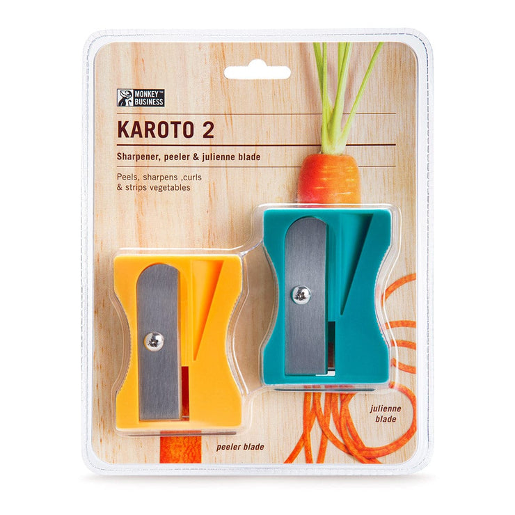 Monkey business KAROTO 2 - Vegetable Peeler, Curler & Julienne blade - Monkey Business Quirksy gifts australia