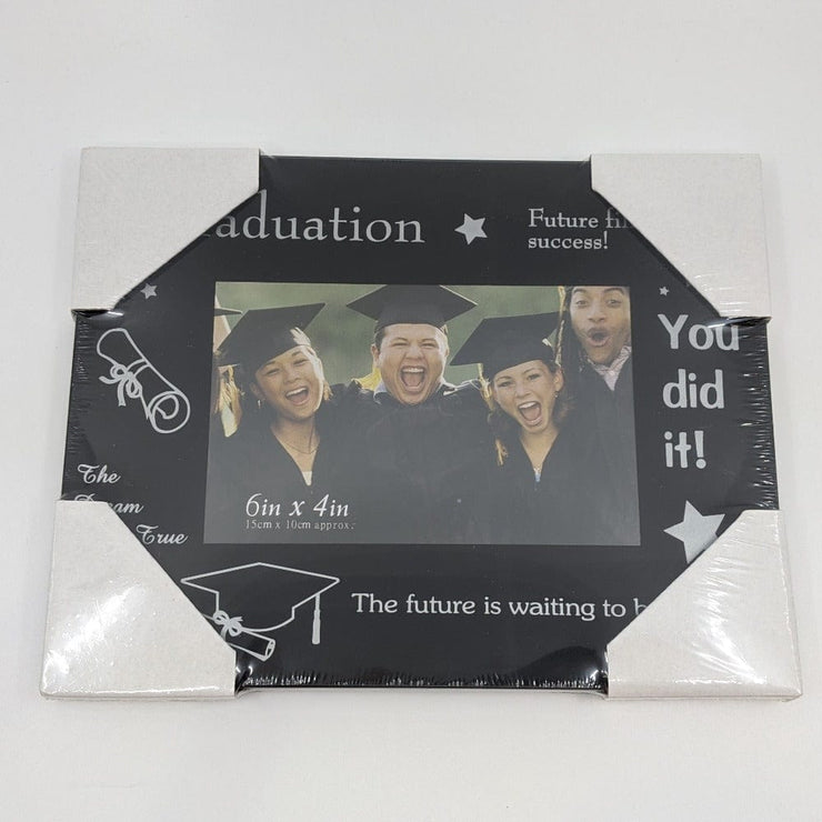 Opto YOU DID IT - Premium Graduation Photo Frame Typography Print 4x6 Black Quirksy gifts australia